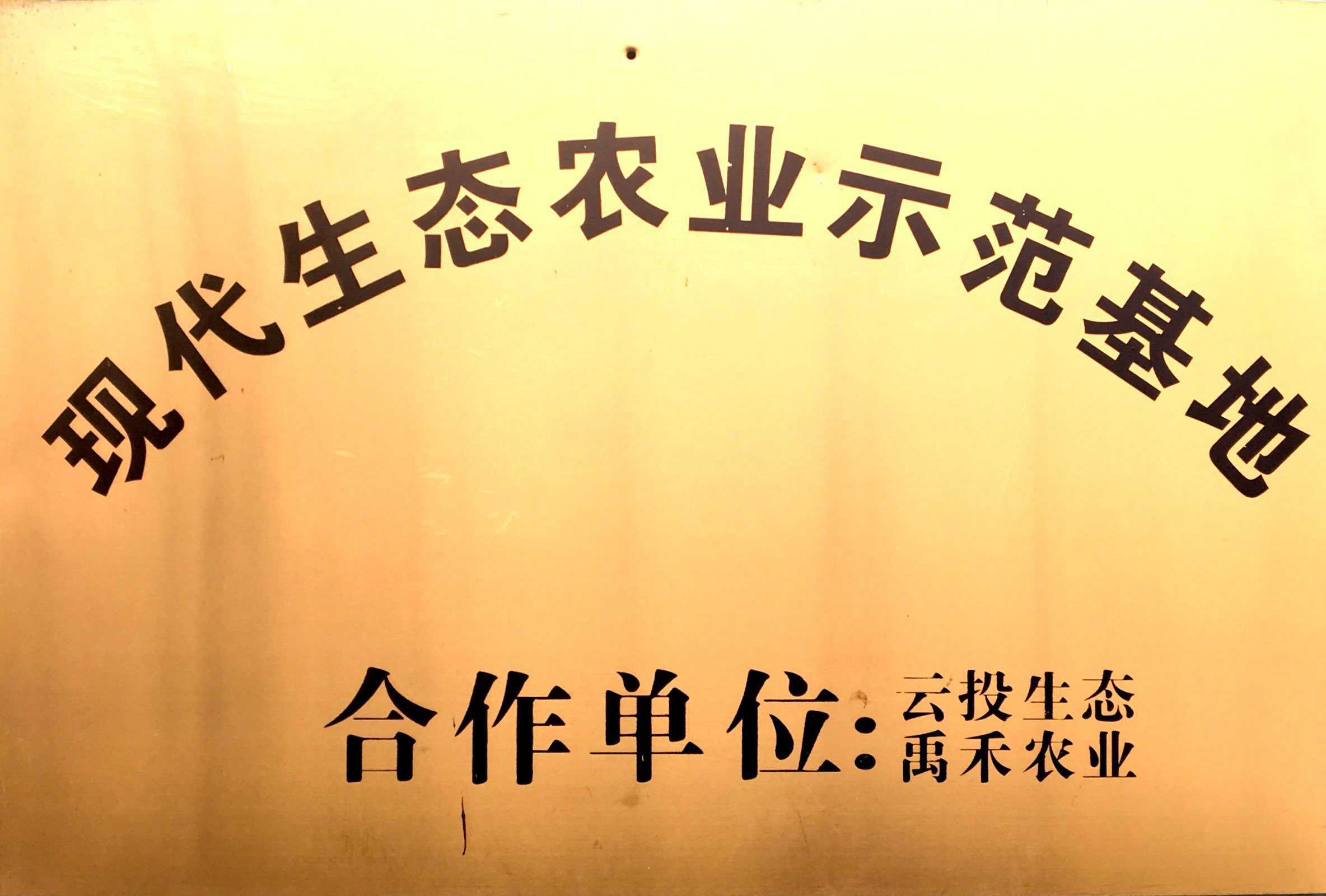 現(xiàn)代現(xiàn)代生態(tài)農(nóng)業(yè)示范基地—云投生態(tài)/禹禾農(nóng)業(yè)